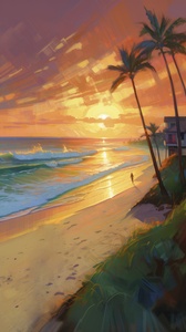 tropical beach concept