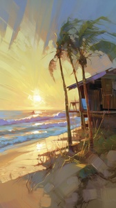 tropical beach concept IV