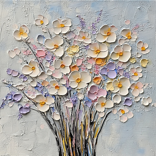 Bunch of flowers in Color Print