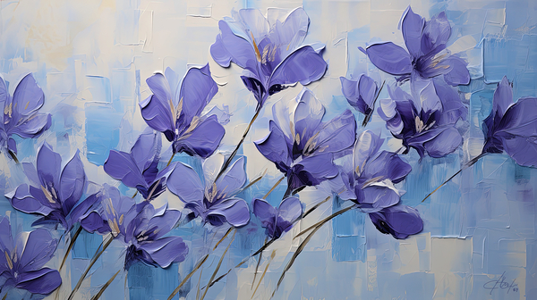 PURPLE FLOWERS Print