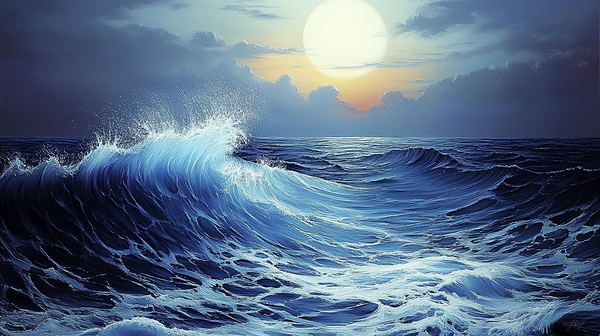 WAVE IN THE OCEAN Print