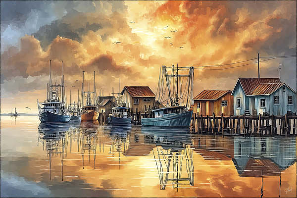 OLD MARINA 41A Print