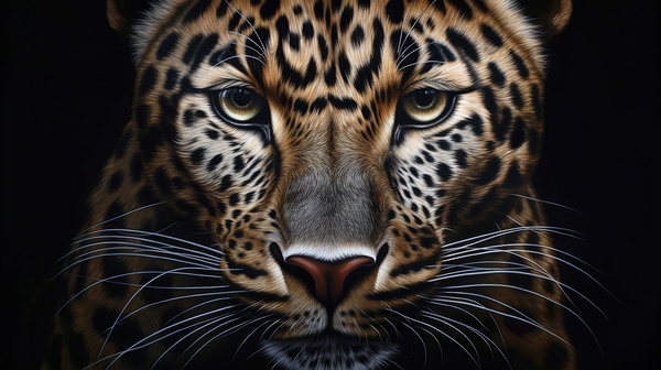  leopard s face Print