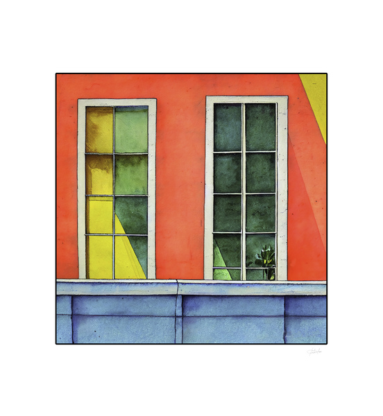 tropical windows Print