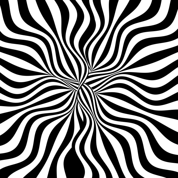 BACK WHITE LINES Print