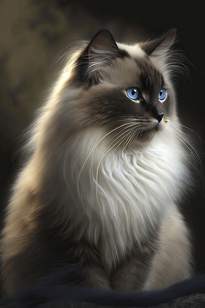 Cat Live Birman Print