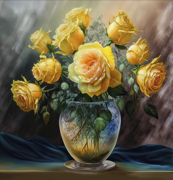 Flowers from the 50s Print