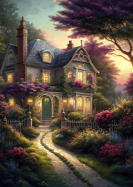 House in the forest Print