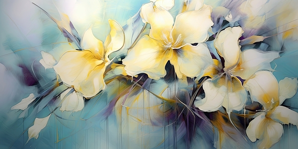 Morning flowers Print