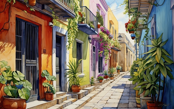 PLANT ON THE ROAD Print