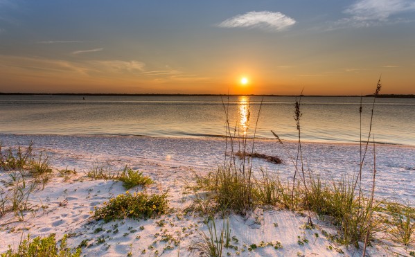 Sunset Beach Sand  Print