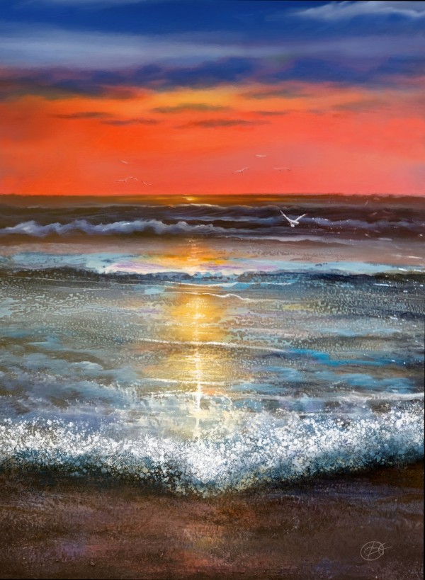 Sunset at the Beach Print