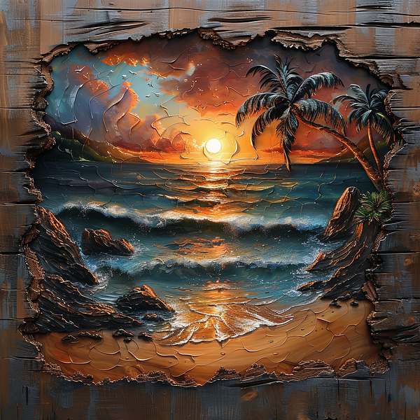 Tropical sunset A Print