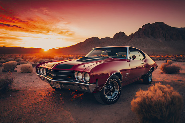 USA classic car Print