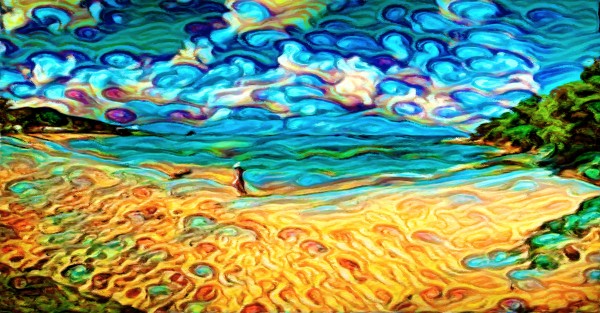 Women In The Beach Print