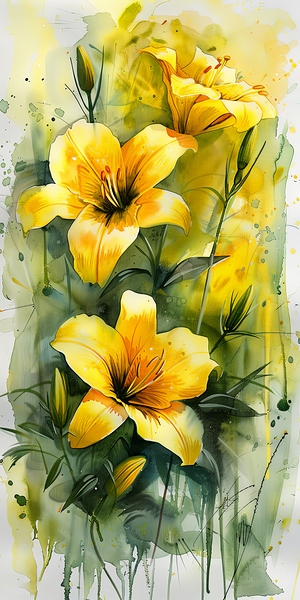 Yellow flowers Print