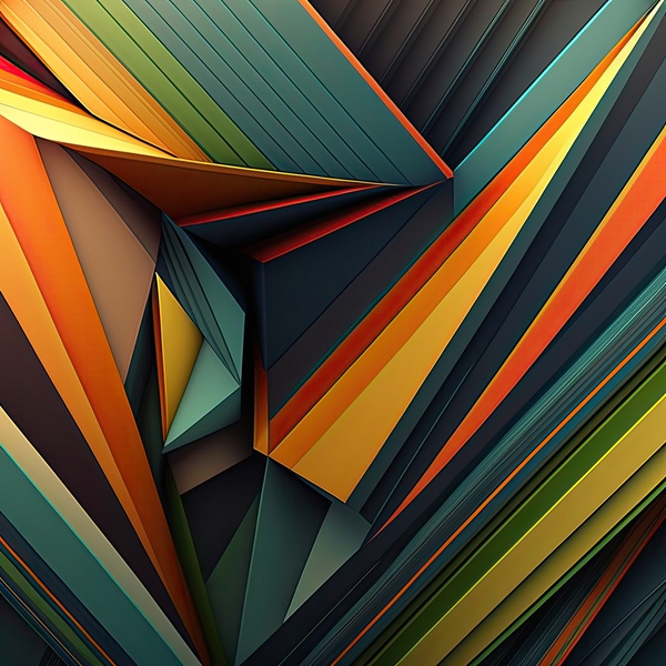 abstract modern lines Print