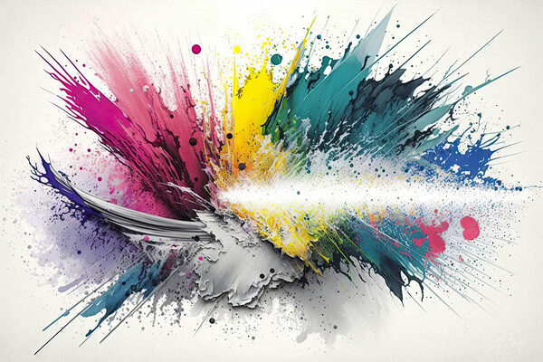 air brush abstract Print
