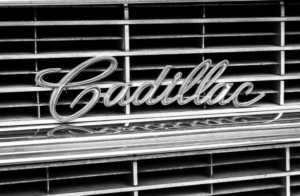 Cadillac Silver Sign 1955 Print