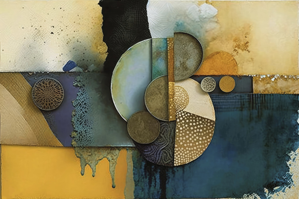 circles texture X Print