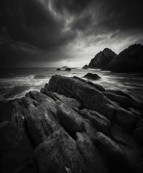 coast and rocks Print