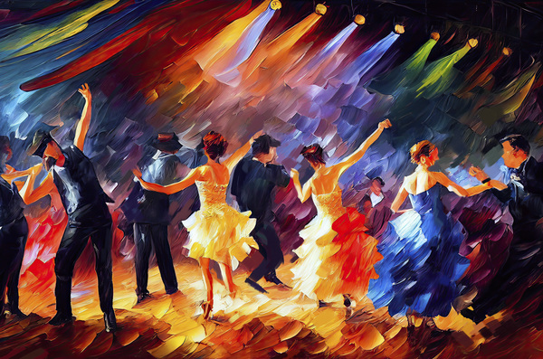  cabaret dancing Print