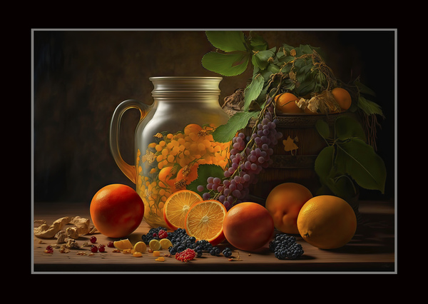 fruit still life Print