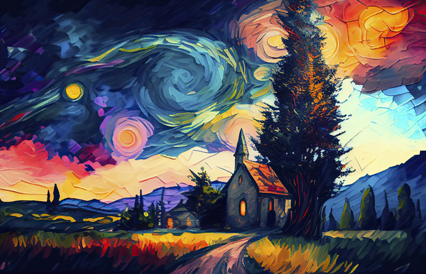 old country church Print