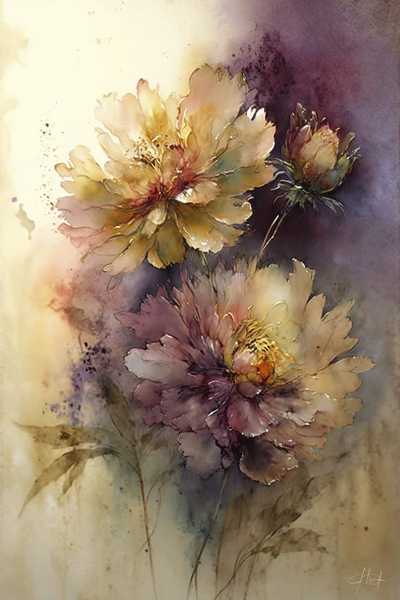 pink flower IV Print