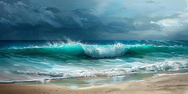 sea ​​of ​​waves Print