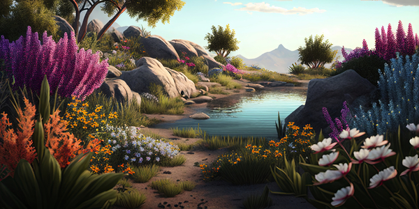 summer landscape Print