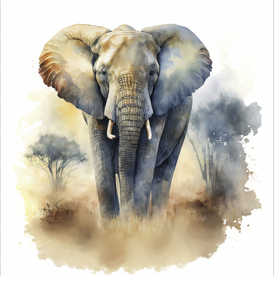 the giant king of the jungle Print