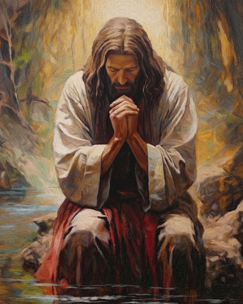 The Prayer Jesus Print