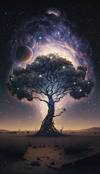 tree of life stars Print
