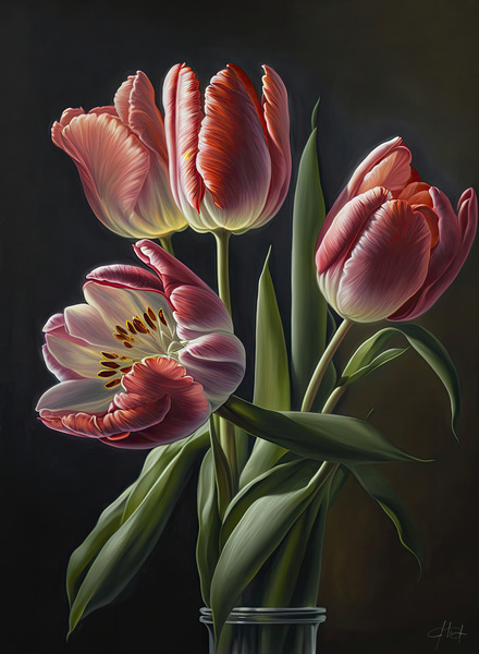 tulips flowers VI Print