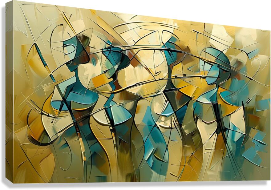 spatula paint movement Canvas Print