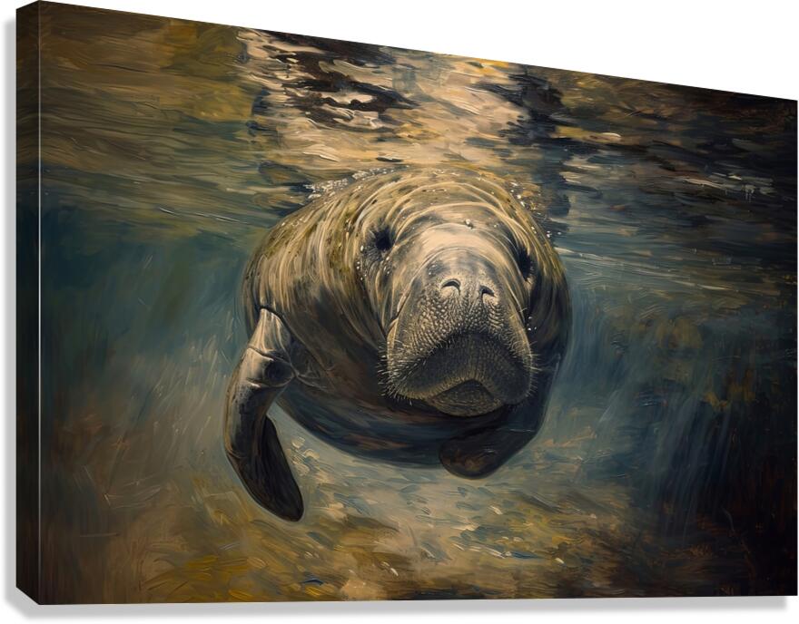 sea ​​cow Canvas Print