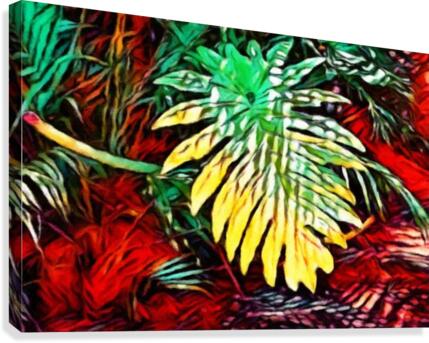 Elephant Leaves Canvas Print