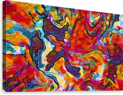 Labyrinth Color Canvas Print