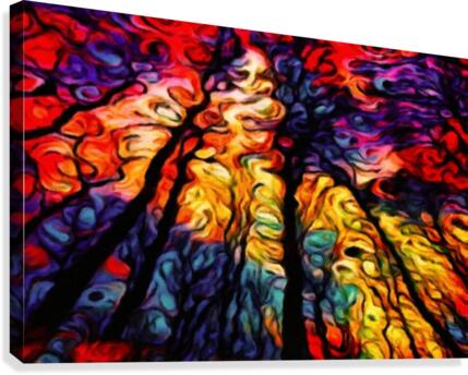 Tree of Colors Canvas Print