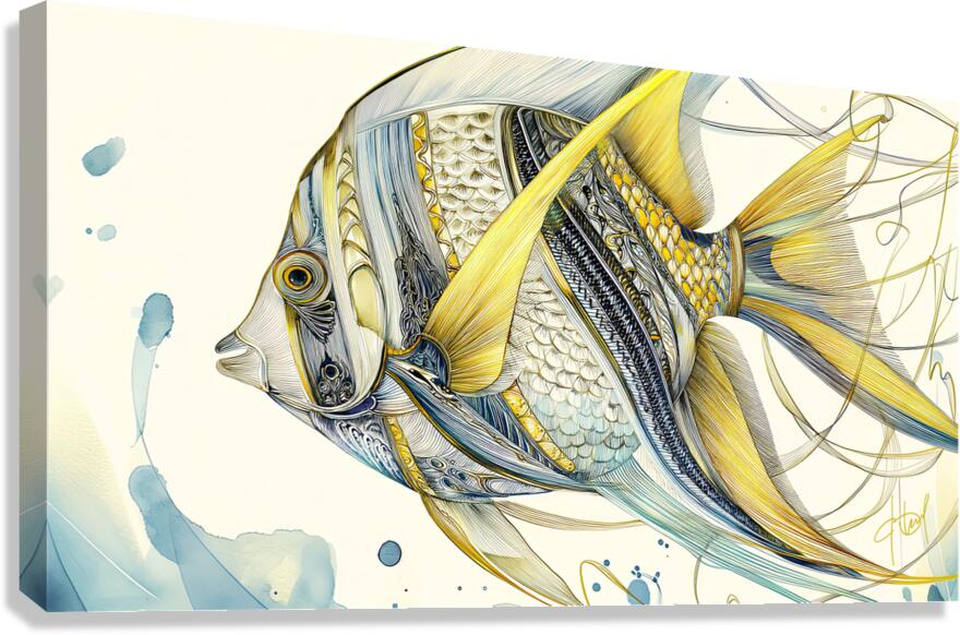 FISH ART 21 Canvas Print