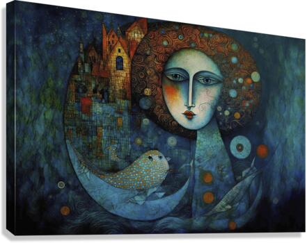 moon dream of tales Canvas Print