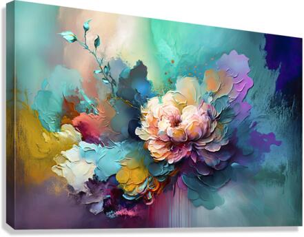 colors with brush Canvas Print