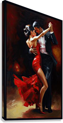 tango dancers Canvas Print