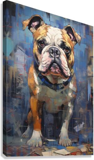 english bulldog Canvas Print