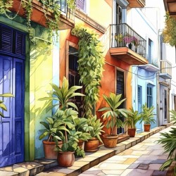 STREET ON THE ISLAND