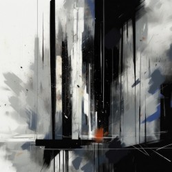 abstract black and white