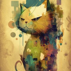 cat 50 years in the past