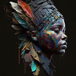 female warrior sculpture