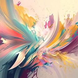 pastel abstract brushes